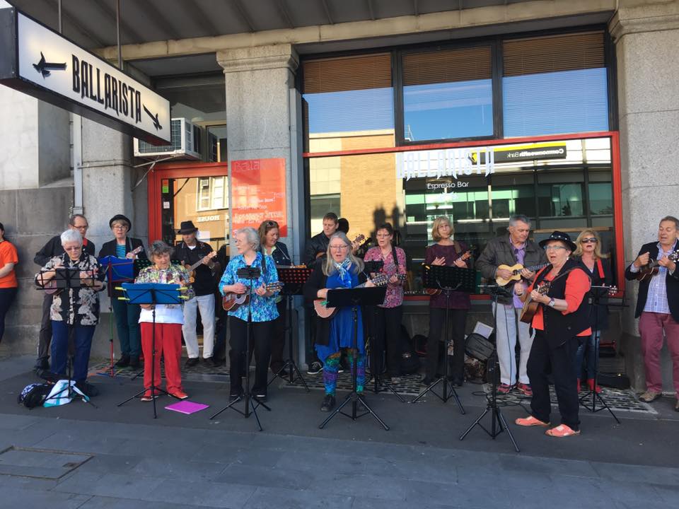 2016 10 14 at Bus stop 1 Ballarat Songways festival